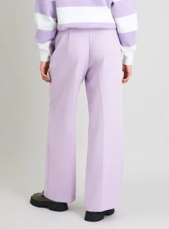 Lilac Wide Leg Coord Trousers - 8L