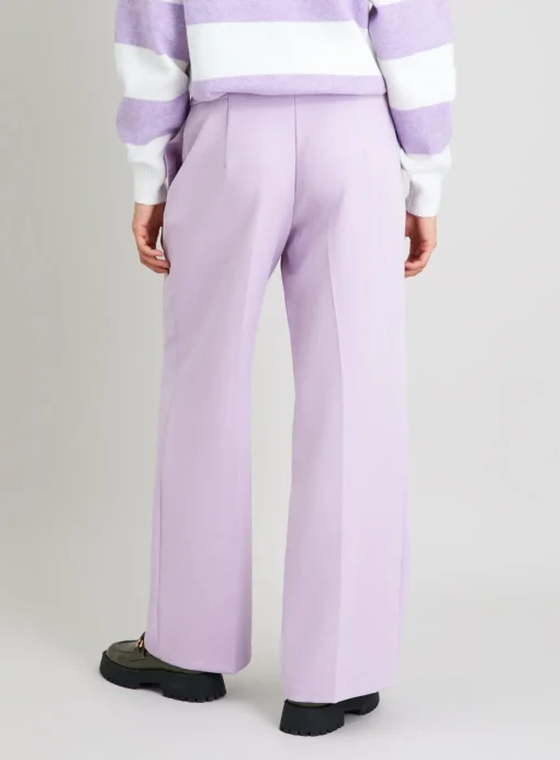 Lilac Wide Leg Coord Trousers - 8L