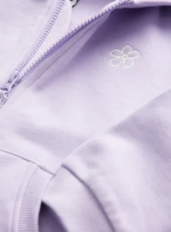 Lilac Zip Through Hoodie 1-2 years