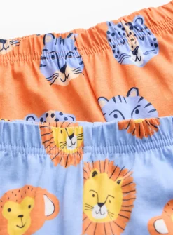 Lion & Tiger Printed Pyjamas 2 Pack 1-2 years