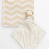 Lion Cream Comforter & Muslin Cloth Set One Size