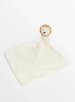 Lion Cream Comforter & Muslin Cloth Set One Size