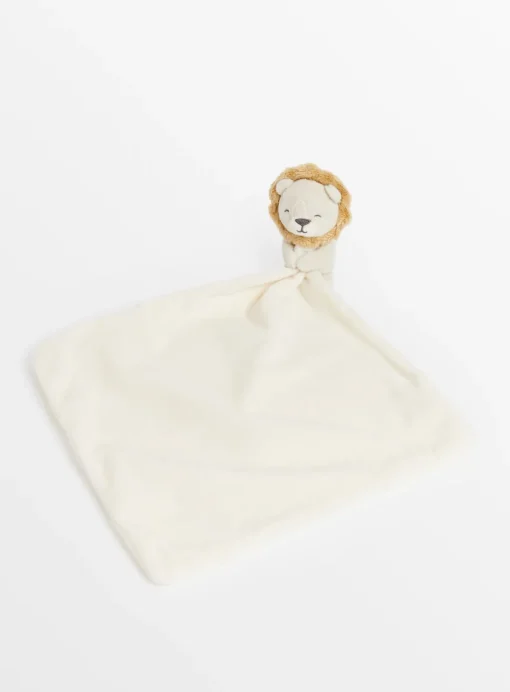Lion Cream Comforter & Muslin Cloth Set One Size