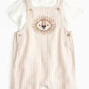 Lion Stripe Bib & Bodysuit Set 12-18 months