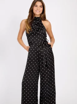 LITTLE MISTRESS Polka Satin Jumpsuit 16