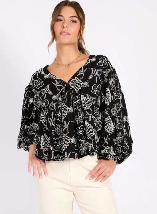 LITTLE MISTRESS Black Cotton Top 10
