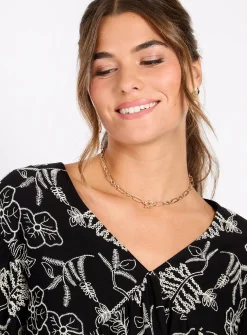 LITTLE MISTRESS Black Cotton Top 10