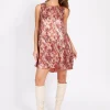LITTLE MISTRESS Blur Satin Mini Dress 14