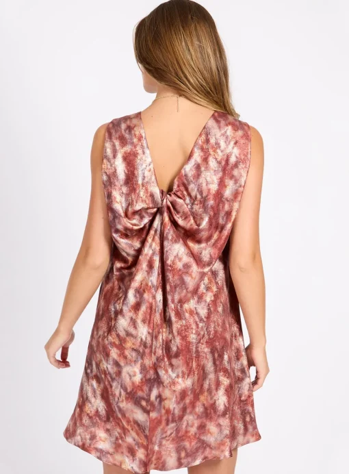 LITTLE MISTRESS Blur Satin Mini Dress 14