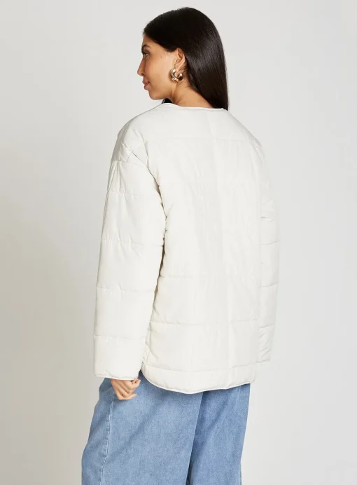 LITTLE MISTRESS Ecru Quilt Jacket XL