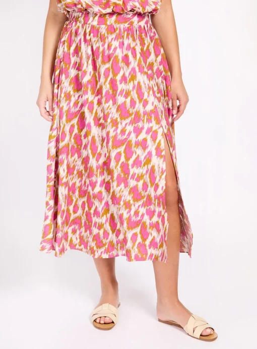 LITTLE MISTRESS Multi Print Midaxi Skirt 18