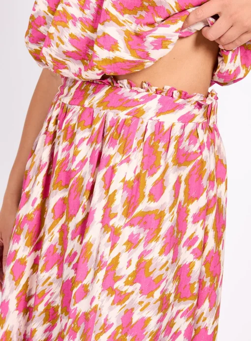 LITTLE MISTRESS Multi Print Midaxi Skirt 18