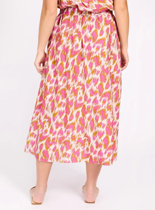 LITTLE MISTRESS Multi Print Midaxi Skirt 18