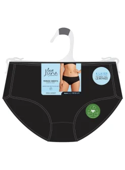 LOVE LUNA Black Period Midi Knickers 12-14