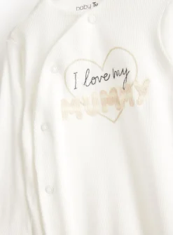 Love My Mummy Slogan Sleepsuit 6-9 months