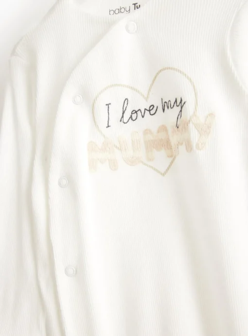 Love My Mummy Slogan Sleepsuit 6-9 months