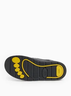 Magic Feet Black Leather Loafer School Shoes 9 Infant
