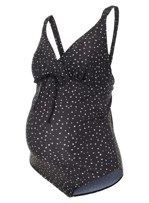 MAMALICIOUS Black Spot Maternity Swimsuit L