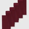 Maroon Cotton-Rich Tights 5 Pack - 5-6 years