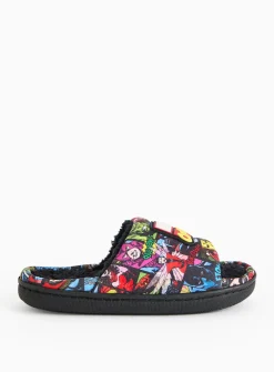 Marvel Comics Fleece Lined Sliders 10-11 Infant