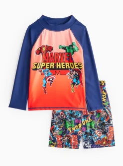 Marvel Superheroes Rash Vest & Swim Shorts Set 1.5-2 years