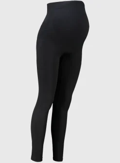 MATERNITY Black 200 Denier Opaque Leggings L