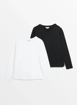 MATERNITY Nursing Long Sleeve Plain Top 2 Pack 22