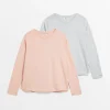 MATERNITY Nursing Plain Long Sleeve Top 2 Pack 20