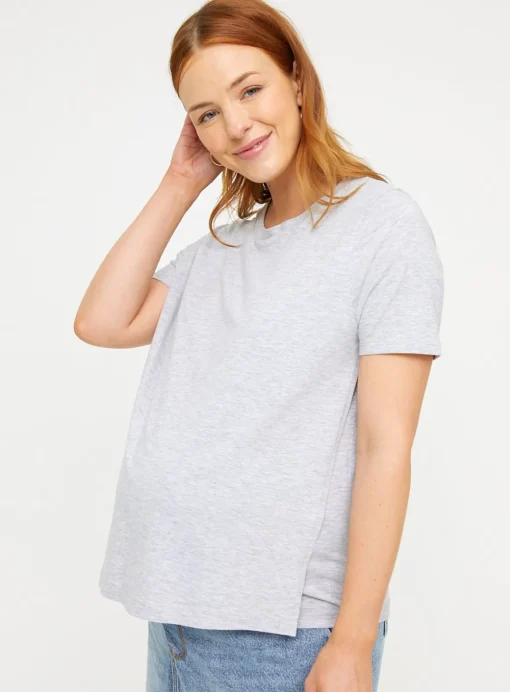 MATERNITY Nursing Plain Short Sleeve Top 2 Pack 20