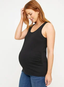 MATERNITY Plain Sleeveless Vest Top 2 Pack 22