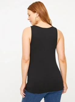 MATERNITY Plain Sleeveless Vest Top 2 Pack 22