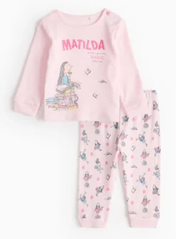 Matilda Print Pink Pyjama Set 3-6 months