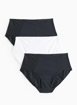 Mesh Stripe Full Knickers 3 Pack 18