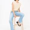 Mid Denim Lift & Shape High Waisted Flared Jeans 20L