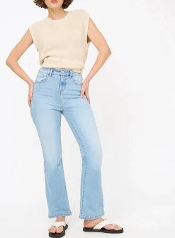 Mid Denim Lift & Shape High Waisted Flared Jeans 20L