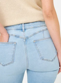 Mid Denim Lift & Shape High Waisted Flared Jeans 20L