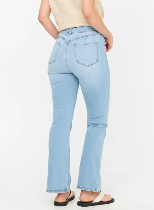 Mid Denim Lift & Shape High Waisted Flared Jeans 20L