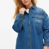 Mid Denim Oversized Shirt XXL