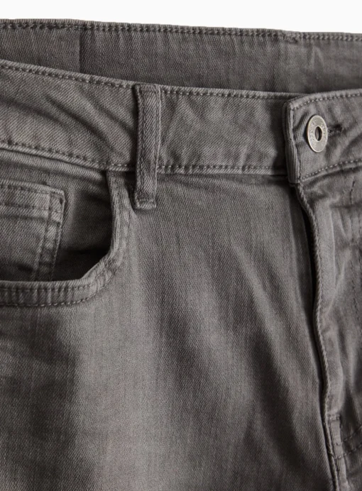 Mid Grey Washed Slim Fit Denim Jeans 36L
