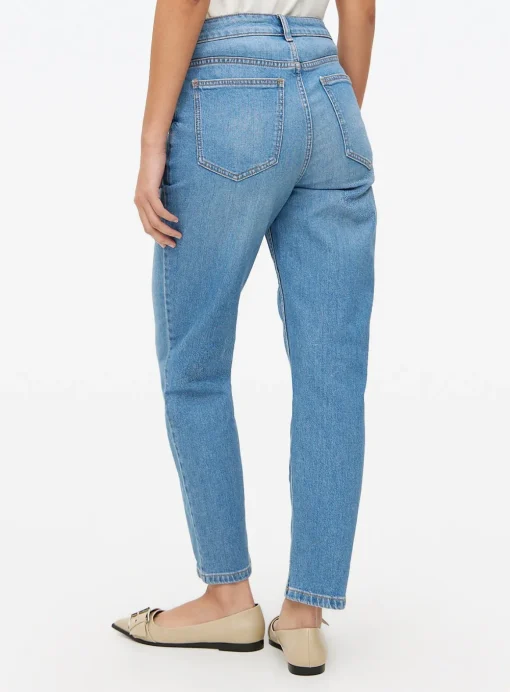 Mid Rinse Denim Relaxed Straight Jeans 18L