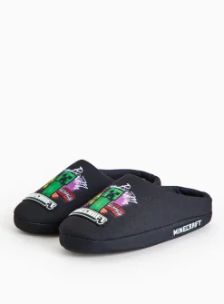 Minecraft Character Print Mule Slippers 10-11 Infant