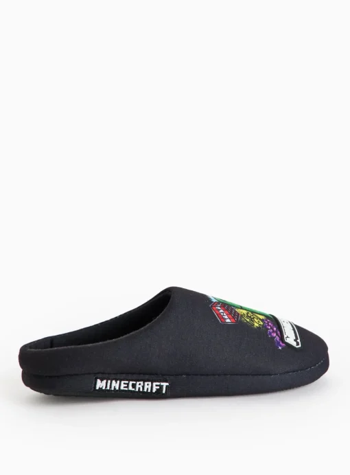Minecraft Character Print Mule Slippers 10-11 Infant