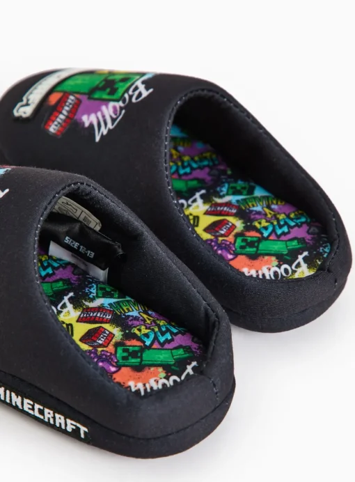 Minecraft Character Print Mule Slippers 10-11 Infant