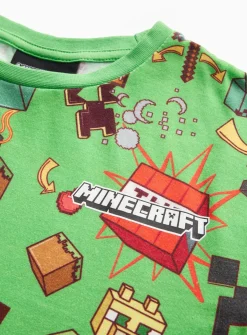 Minecraft Print Short Sleeve Pyjama Set 8-9 years
