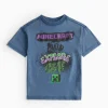 Minecraft Washed Blue T-Shirt 9 years