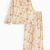 Mini Me Mothers Day Orange Bubble Tea Print Traditional Pyjamas 5-6 years