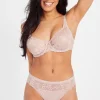 Mink Lace High Leg Knickers 10