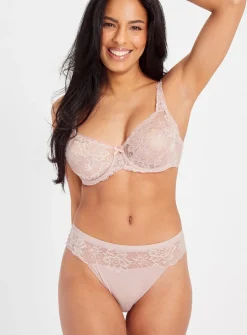 Mink Lace High Leg Knickers 10