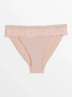 Mink Lace High Leg Knickers 10