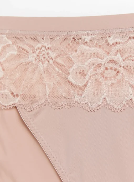 Mink Lace High Leg Knickers 10